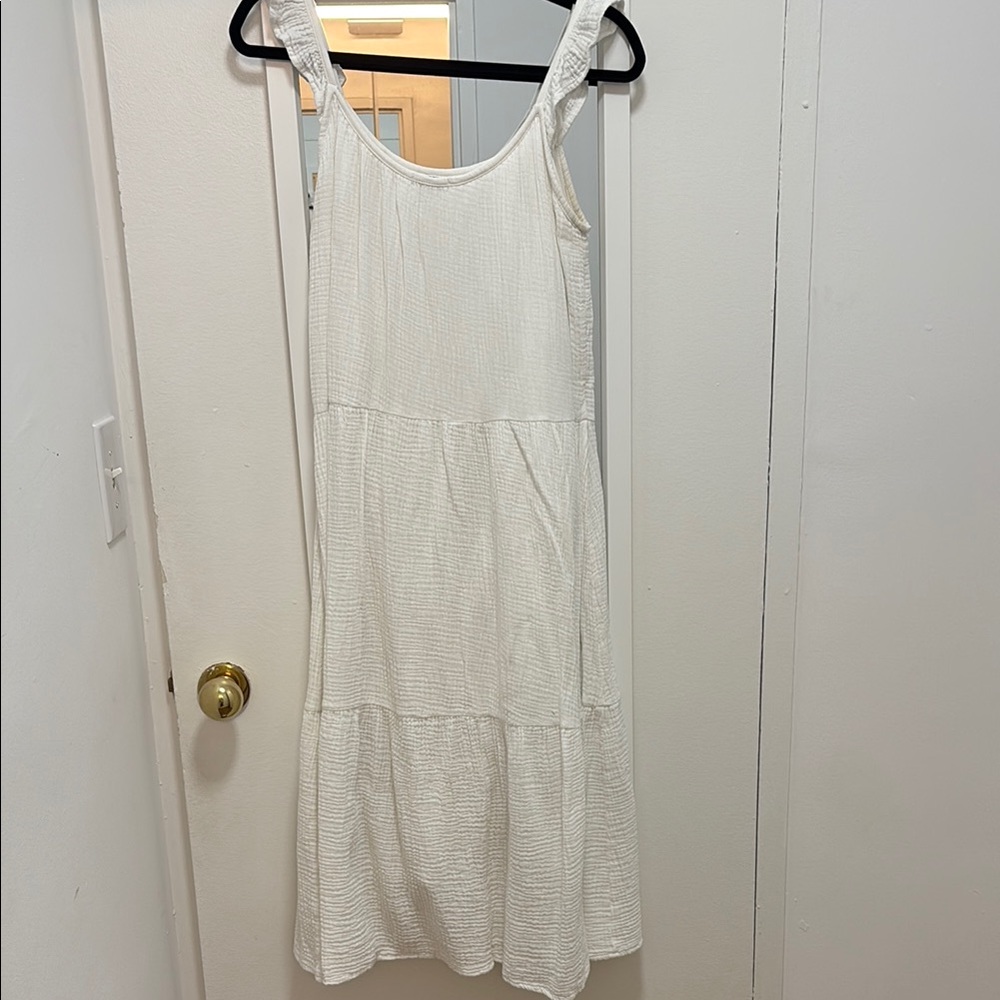 Rails White Sleeveless Dress
